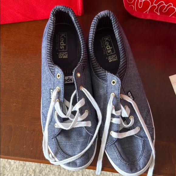 Keds Blue and White Women's Sneakers - Picture 1 of 6